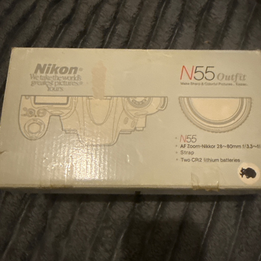 Nikon N55 Film Camera Outfit Silver/Black One Size